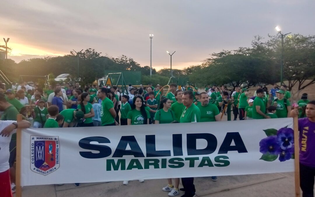 Protección Civil y Administración de Desastres Maracaibo apoyando la 8va Caminata Maristas